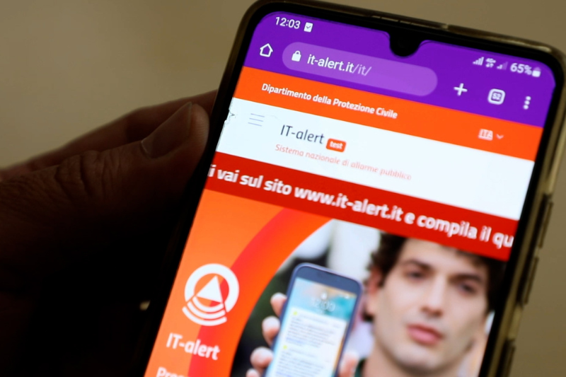 Nuovo TEST IT-alert: il 26 gennaio in Sicilia per verificare il sistema di allarme pubblico della Protezione Civile  