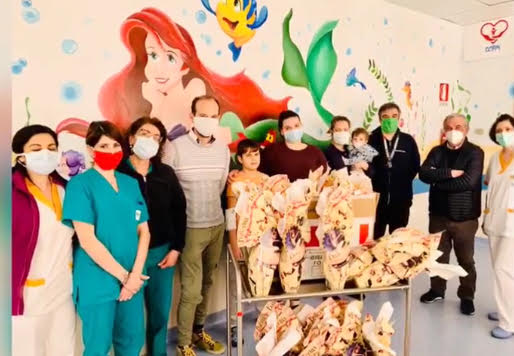 Uova di Pasqua al centro di cardiochirurga pediatrica di Messina 