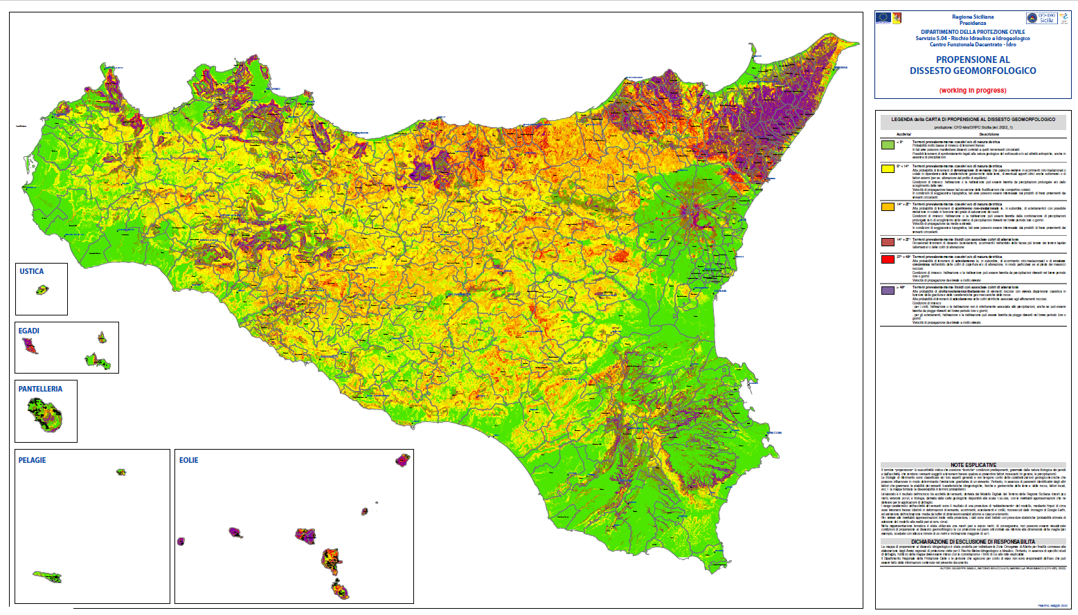 Mappa della propensione al dissesto geomorfologico: la Giunta regionale ha condiviso l’atto di indirizzo proposto dal DRPC Sicilia