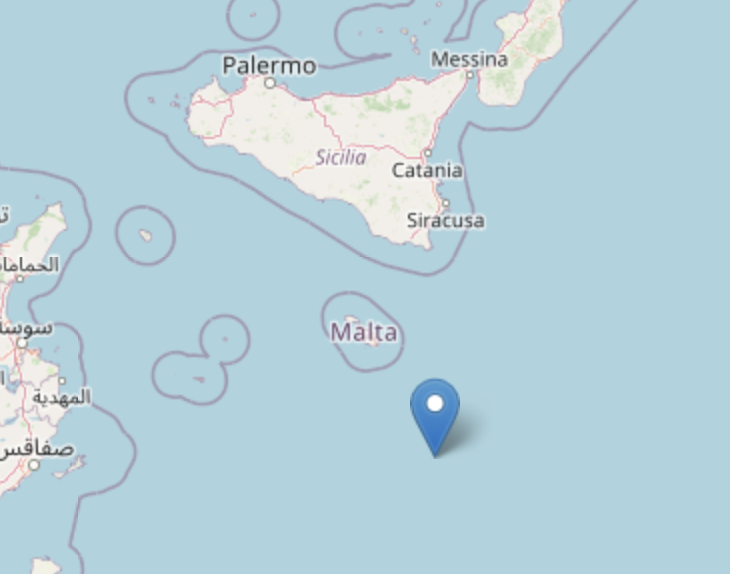 Terremoto di magnitudo 5.5,  epicentro a sud di Malta, avvertito in alcuni comuni siciliani. Sindaci invitati a preallertare le strutture di protezione civile