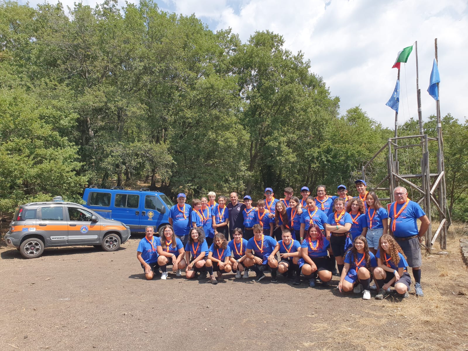 Campi Scuola Regionali "Anch’io sono la Protezione Civile". Al campo base di Biancavilla, presenti giovani da tutta la Sicilia