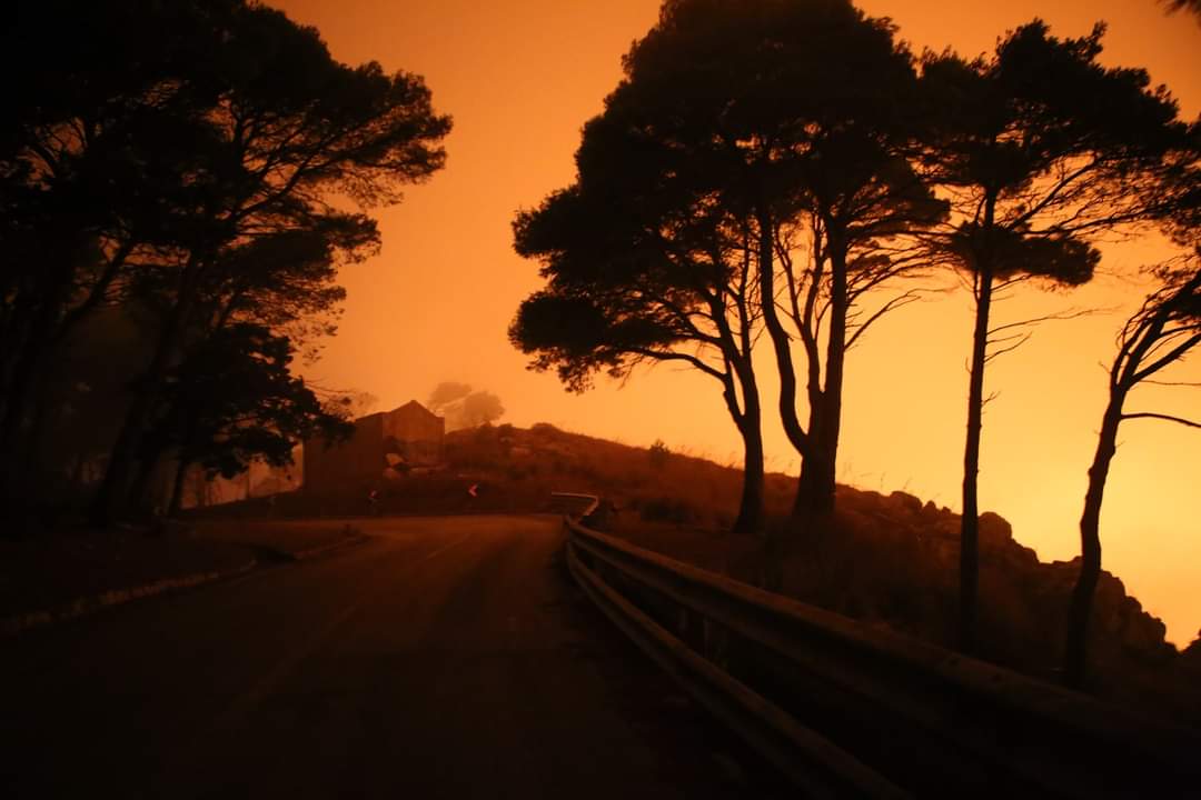 Erice. Domato l’incendio a Monte San Matteo grazie al corale sforzo dei volontari di Protezione Civile