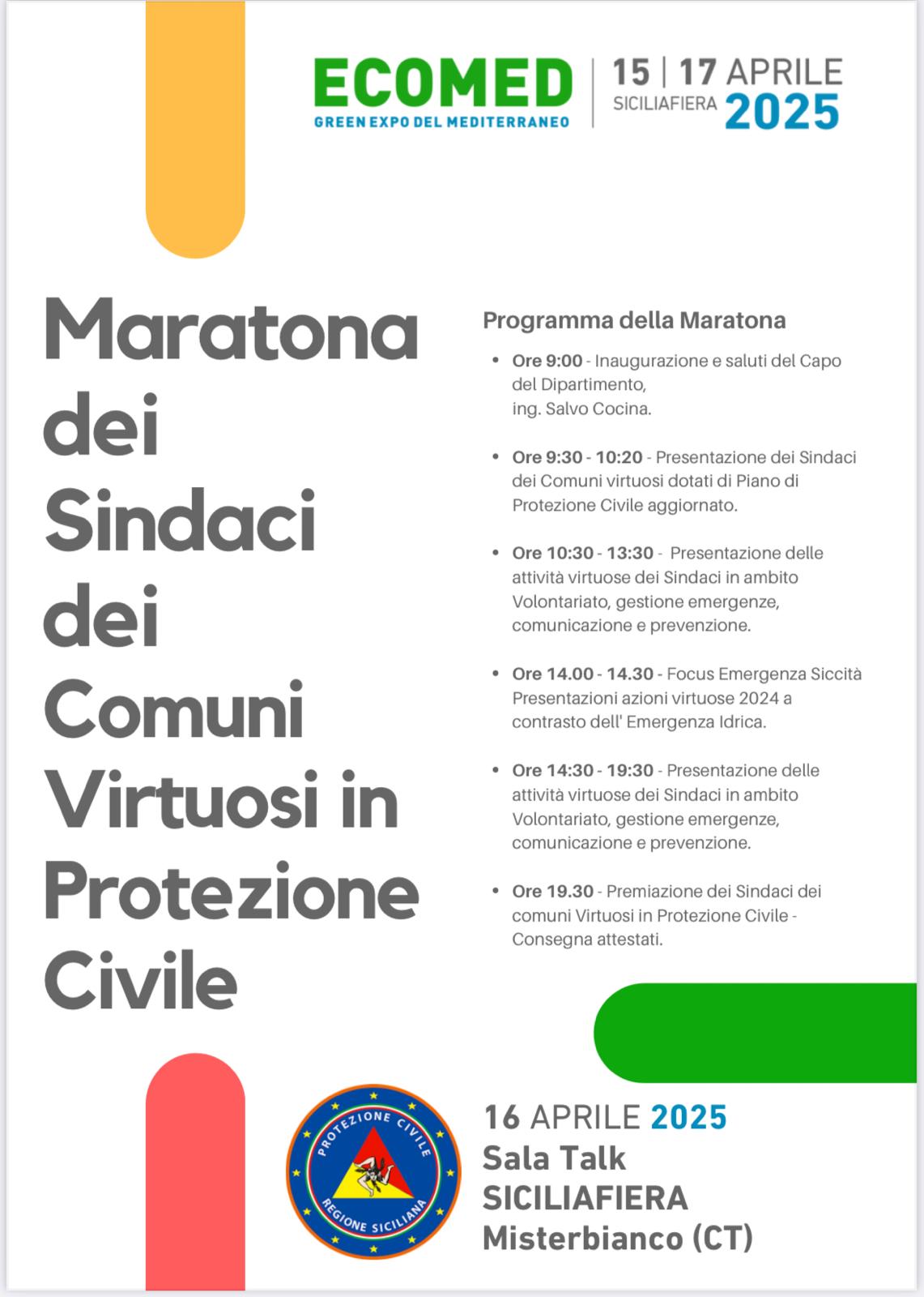 Maratona dei Sindaci virtuosi in Protezione civile, edizione 2025: ritorna la manifestazione che premia le buone pratiche 
