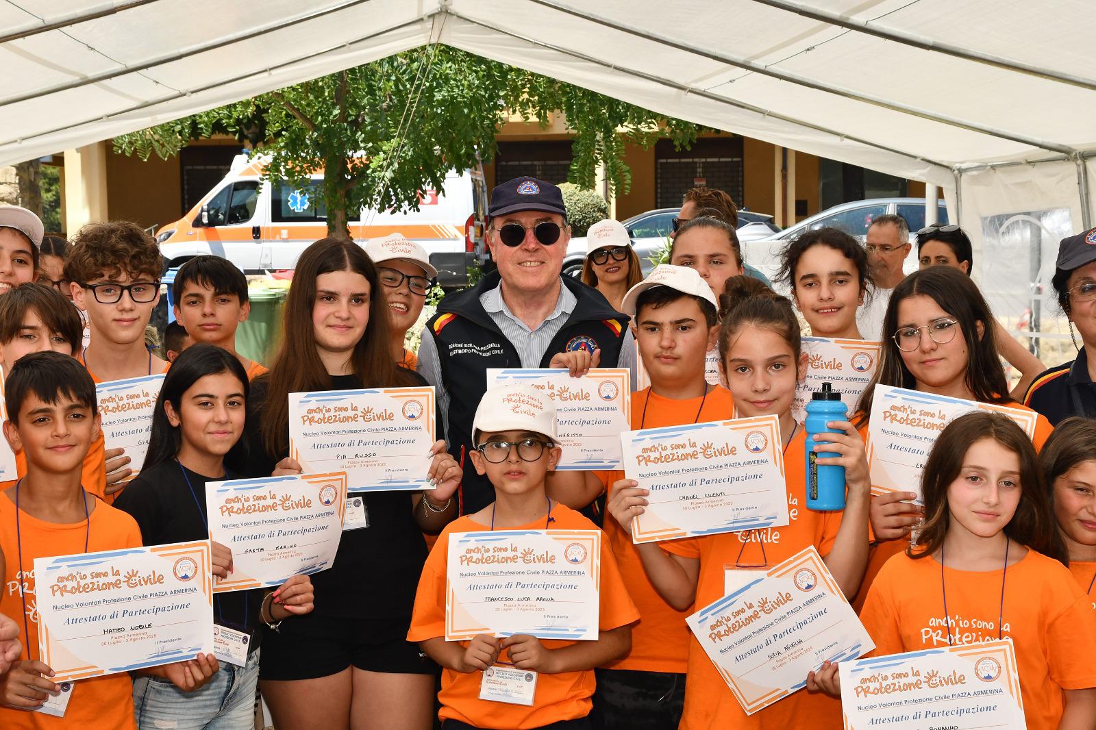 Campo Scuola Anch’io sono la Protezione Civile a Piazza Armerina 