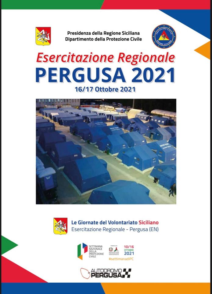 EXE EXE EXE  - Maxi esercitazione Pergusa 2021 -  Giornate del Volontariato Siciliano. Cocina: "Esercitazione di Protezione civile un successo di tutto il sistema regionale"