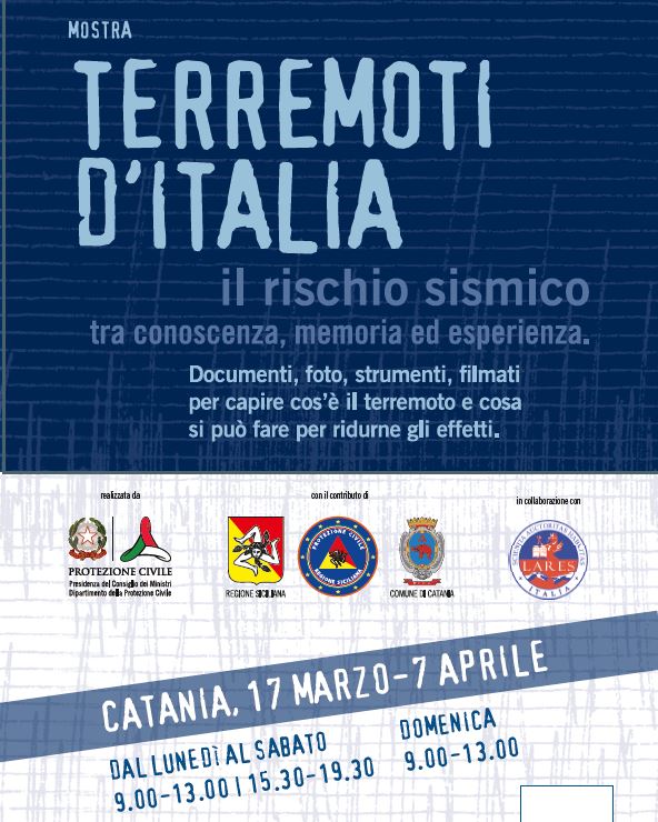 Terremoti d’Italia, in Sicilia la mostra della Protezione civile sul rischio sismico